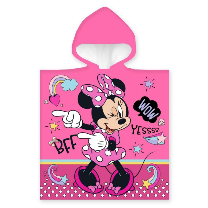 Billede af Badeponcho - Børnehåndklæde - 50x100 cm - Minnie Mouse BFF - 100% Bomuld